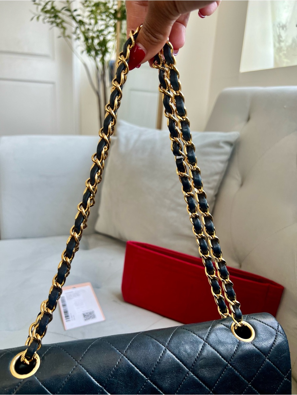 Vintage Chanel Classic Double Flap Lambskin Bag - Picture 6 of 16